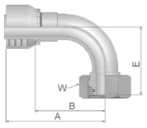 10S (M18 x 1.5)female x  1/4inch hose end