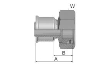 Male Inverted SAE 45o - Swivel 1/2x20 x 1/4inch ID