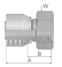 Female Hose End-STR 46 10S[M18x1.5] x 1/4inch