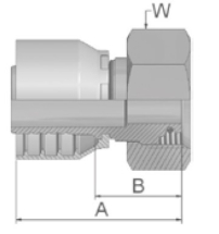 12S (M20x1.5)female x 3/8inch hose end