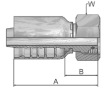 16S (M24x1.5)female x 1/2inch hose end