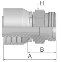Male Metric 24° Light Rigid Straight Male Metric 24° Light Rigid Straight