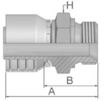 Male BSPP Rigid Straight (60° Cone) Male BSPP Rigid Straight (60° Cone)