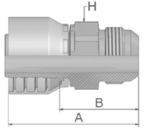 Male JIC 37° Rigid Straight Male JIC 37° Rigid Straight