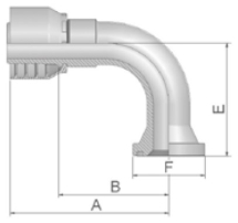 ISO 6162-1 Flange 90° Elbow ISO 6162-1 Flange 90° Elbow