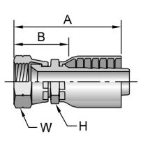 Female SAE 45° Swivel Straight Female SAE 45° Swivel Straight
