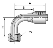 Female SAE 45° Swivel 90° Elbow Female SAE 45° Swivel 90° Elbow