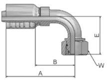 Female Metric 24° Swivel Heavy 90° Elbow Female Metric 24° Swivel Heavy 90° Elbow