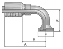 ISO 6162-2 Flange 90° Elbow ISO 6162-2 Flange 90° Elbow