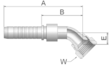 Female JIC 37° SAE 45° Dual Flare Swivel Female 45° Elbow Female JIC 37° SAE 45° Dual Flare Swivel Female 45° Elbow