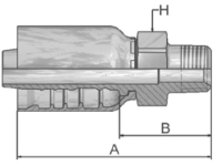 Male NPTF Pipe Rigid Straight