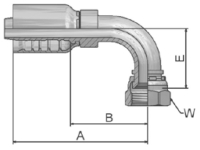 Female JIC 37° Swivel 90° Elbow