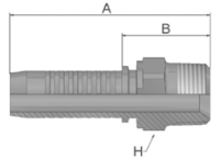 Male NPTF Rigid Straight Male NPTF Rigid Straight